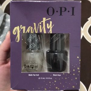 OPI GRAVITY BLACK MATTE Nail Kit